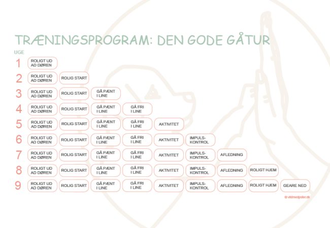 Tr&aelig;ningsprogram den gode g&aring;tur